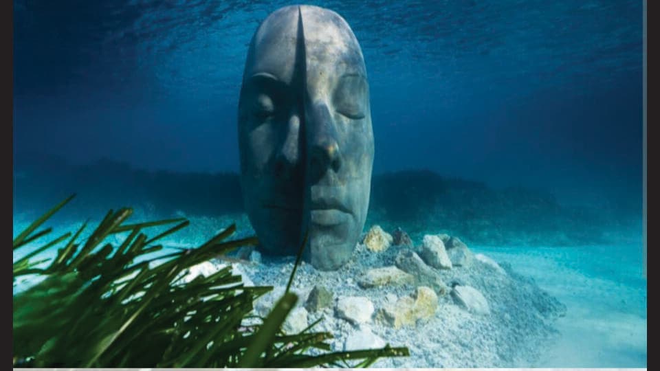 Many of Jason deCaires Taylor’s undersea sculptures have turned into reefs.