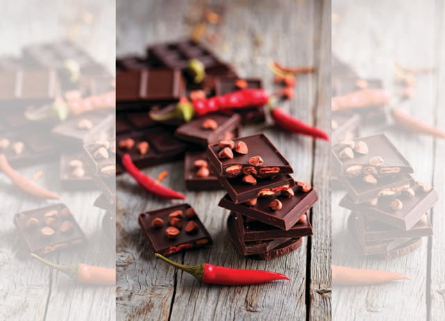 With combos such as chilli and chocolate, the surprise element – the chilli – has to hit later. (SHUTTERSTOCK) With combos such as chilli and chocolate, the surprise element – the chilli – has to hit later. (SHUTTERSTOCK)