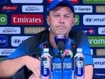 Jonathan Trott speaks in his final press conference as Afghanistan head coach.