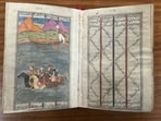 A page of original copy of Persian epic Shahnameh stored at the State Public Library in Prayagraj. (HT PHOTO)