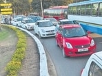 In a move aimed at diverting inter-state traffic away from key junctions in Mohali, Chandigarh and Panchkula, and reducing congestion that frequently spills over into Punjab’s urban stretches, the Centre has approved a six-lane, access-controlled greenfield spur. (HT File photo)