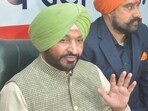 Referring to the murder of an AAP sarpanch in Tarn Taran, Union minister of state for railways Ravneet Singh Bittu voiced his concerns about the law and order situation in Punjab. (HT File)