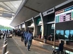 Santosh Dhoke, director, Pune Airport, said the humanoid robot has currently been introduced on a trial basis. (HT) Santosh Dhoke, director, Pune Airport, said the humanoid robot has currently been introduced on a trial basis. (HT)
