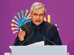 The pact, announced by IT minister Ashwini Vaishnaw at the AI Impact Summit in the capital, includes Google, OpenAI, Anthropic, Microsoft and Meta, alongside Indian firms Sarvam, BharatGen, Gnani and Soket AI. (DD News/ANI Video Grab)