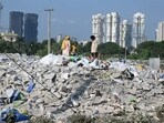 Under the new proposal, the 400-TPD plant will raise Gurugram’s total C&D waste processing capacity to 1,600 TPD. (Parveen Kumar/HT)