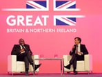 David Lammy, Deputy Prime Minister of the UK and former Prime Minister Rishi Sunak at the Delhi AI Impact Summit on Friday. 