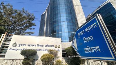 A senior GMDA official told HT that installation of road safety features will ensure smooth movement of vehicles. (Parveen Kumar/HT) A senior GMDA official told HT that installation of road safety features will ensure smooth movement of vehicles. (Parveen Kumar/HT)