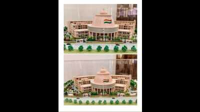 Varanasi mayor Ashok Kumar Tiwari said the new municipal corporation house will serve as a modern civic hub and a milestone in Banaras’s emerging global identity. (SOURCED) Varanasi mayor Ashok Kumar Tiwari said the new municipal corporation house will serve as a modern civic hub and a milestone in Banaras’s emerging global identity. (SOURCED)