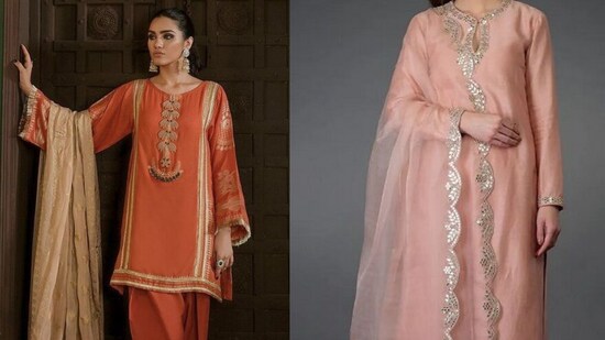 6 Trendy gotta patti kurta sets for women to look party-ready (Pinterest)