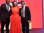 David Lammy, Deputy Prime Minister of the United Kingdom, Lindy Cameron, British High Commissioner to India and Rishi Sunak, former Prime Minister of the United Kingdom