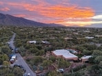 In an aerial view, the home of Nancy Guthrie is seen on February 20, 2026, in Tucson, Arizona. In an aerial view, the home of Nancy Guthrie is seen on February 20, 2026, in Tucson, Arizona.
