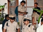 The accused tried to flee and assaulted police officers with a knife while being arrested.