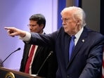 US President Donald Trump, right, joined by Solicitor General John Sauer, as Trump speaks with reporters in the James Brady Press Briefing Room at the White House. US President Donald Trump, right, joined by Solicitor General John Sauer, as Trump speaks with reporters in the James Brady Press Briefing Room at the White House.