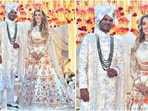 Shikhar Dhawan and Sophie Shine tie the knot in a dreamy ceremony.(Instagram/@yuzi_chahal23)