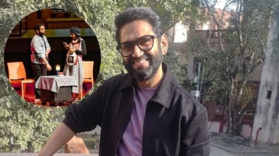 Actor Sharib Hashmi,, (inset) Play- Breast of Luck Actor Sharib Hashmi,, (inset) Play- Breast of Luck