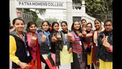 Students at the Patna University. (Santosh Kumar/HT) Students at the Patna University. (Santosh Kumar/HT)