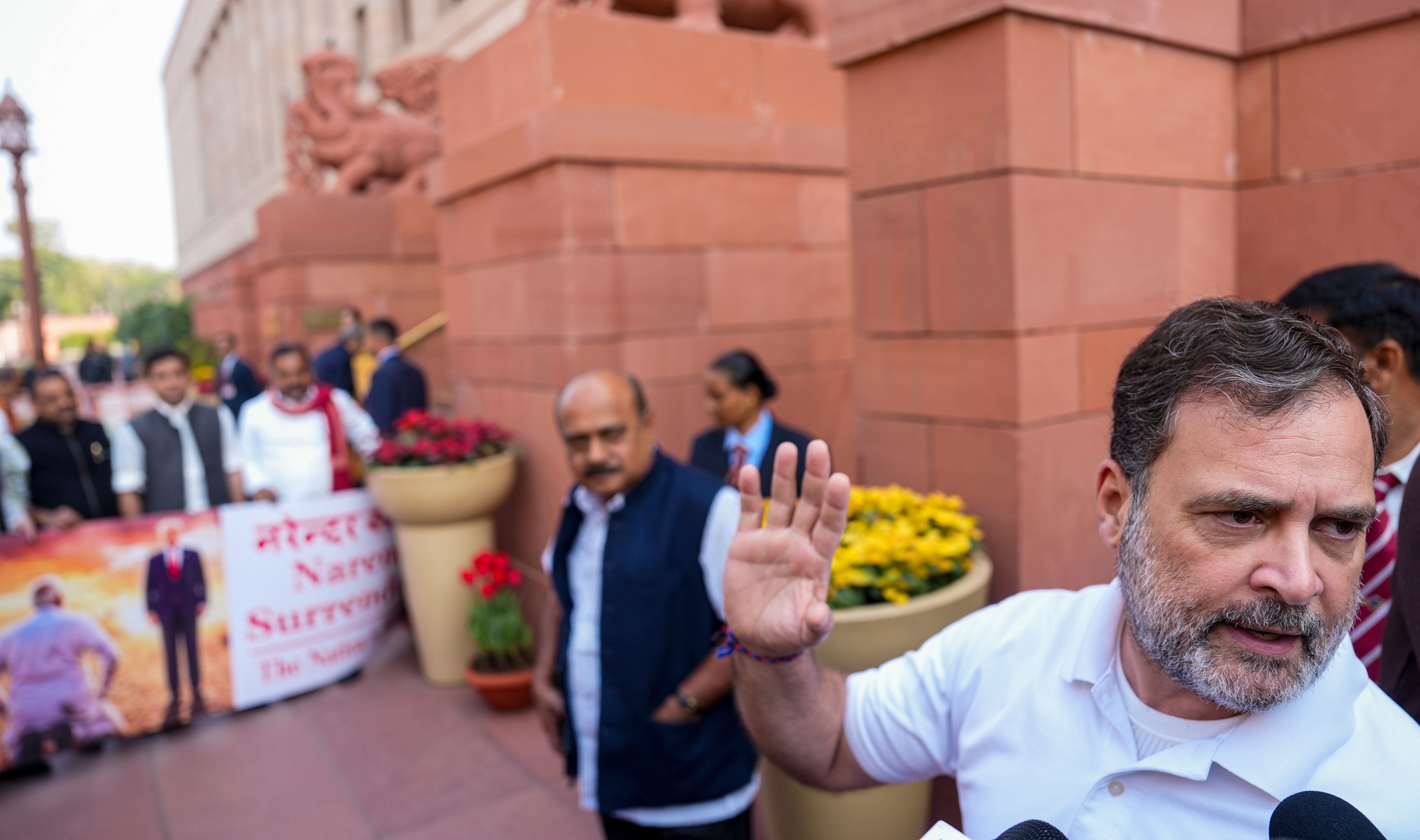 Congress leader Rahul Gandhi made a brief but pointed attack on PM Modi in a post on X. (PTI) Congress leader Rahul Gandhi made a brief but pointed attack on PM Modi in a post on X. (PTI)