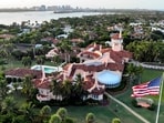 FILE - This is an aerial view of former President Donald Trump's Mar-a-Lago estate, Aug. 10, 2022, in Palm Beach, Fla. (AP Photo/Steve Helber, File)