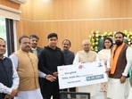 Vaibhav Sooryavanshi honoured by Bihar Chief Minister, Nitish Kumar.