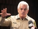 Pima County Sheriff Chris Nanos came under fire after revealing that there might be delays due to 'mixed DNA' in Nancy Guthrie's case.