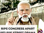 Watch: PM Modi’s full-frontal attack on 'shirtless' Congress protest…