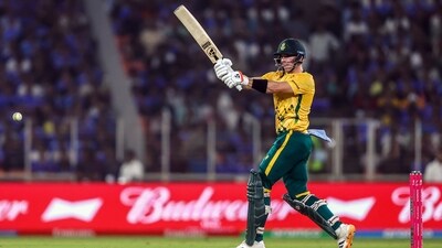 Tristan Stubbs had a late cameo that saw him crash an unbeaten 44 off 24 balls as he launched the final two balls of the innings both for six off Hardik Pandya.&nbsp; (ANI)