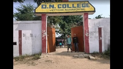 Dwarka Nath College, Jatti Chak, Masaurhi, Patna (HT Photo) Dwarka Nath College, Jatti Chak, Masaurhi, Patna (HT Photo)