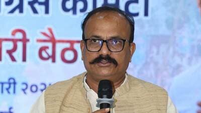 Harshvardhan Sapkal said the Rajya Sabha seat issue should be resolved through discussion within the alliance, not through public statements. (HT) Harshvardhan Sapkal said the Rajya Sabha seat issue should be resolved through discussion within the alliance, not through public statements. (HT)