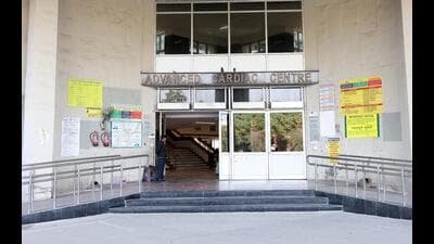 The Advanced Cardiac Centre has a total of 236 nursing staff sanctioned posts, of which 225 are for the cardiology department. (HT Photo) The Advanced Cardiac Centre has a total of 236 nursing staff sanctioned posts, of which 225 are for the cardiology department. (HT Photo)