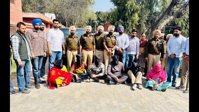 The accused in police custody in Faridkot. The accused in police custody in Faridkot.