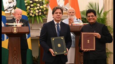 The agreements concluded by the two sides on rare earths and mining — vital to India’s energy transition and infrastructure goals — is a significant bet for India. (Arvind Yadav/ Hindustan Times) The agreements concluded by the two sides on rare earths and mining — vital to India’s energy transition and infrastructure goals — is a significant bet for India. (Arvind Yadav/ Hindustan Times)