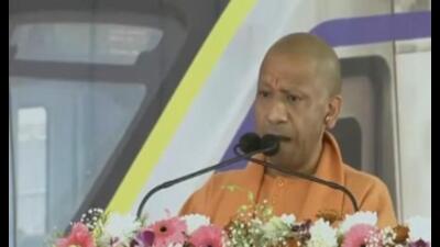 Uttar Pradesh chief minister Yogi Adityanath speaking at an event in Meerut on February 22. (Sourced) Uttar Pradesh chief minister Yogi Adityanath speaking at an event in Meerut on February 22. (Sourced)