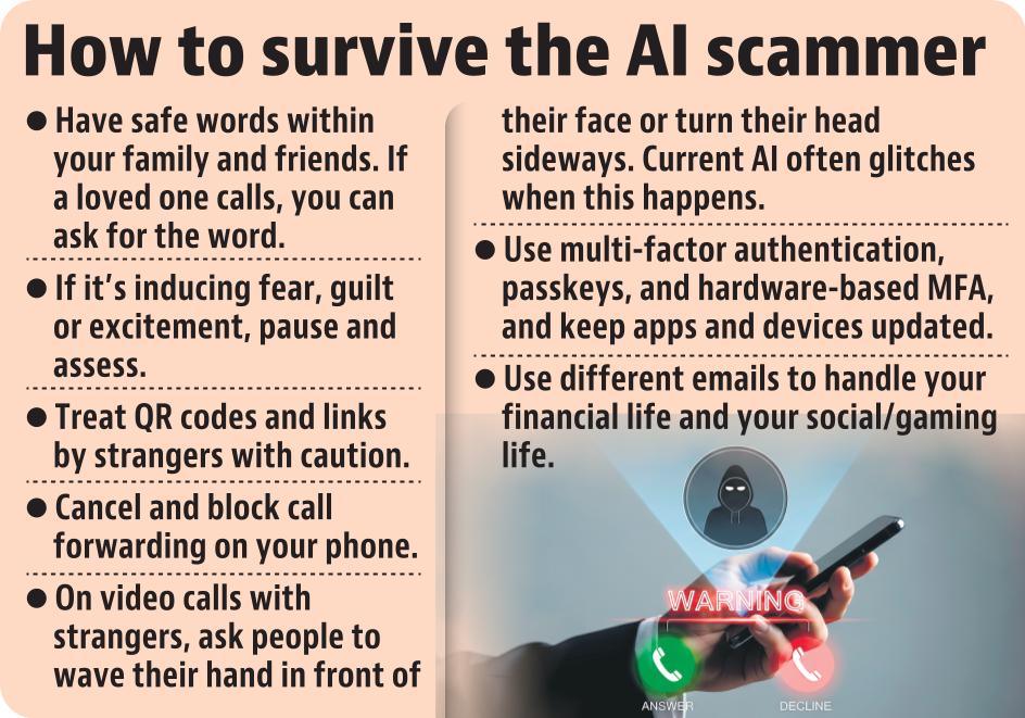 With the advent of AI, scammers have more sophisticated tools to predict our behaviour and sound more credible.