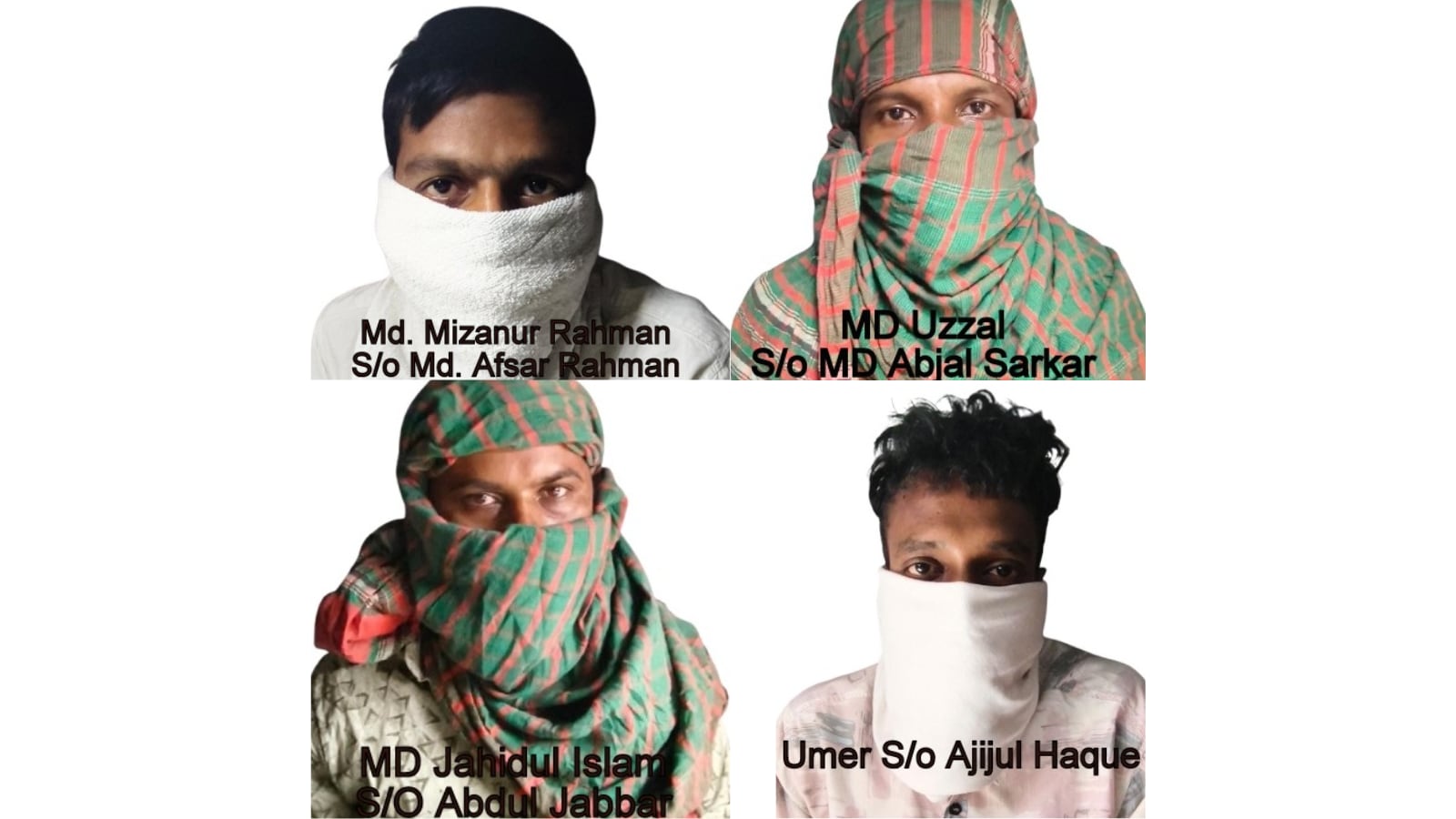 Pictures of the some of the accused arrested from West Bengal and Tamil Nadu. (Delhi Police/ANI) Pictures of the some of the accused arrested from West Bengal and Tamil Nadu. (Delhi Police/ANI)