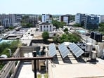 Floor area ratio (FAR) determines the permissible built-up area in relation to the size of a plot. (Keshav Singh/Hindustan Times) Floor area ratio (FAR) determines the permissible built-up area in relation to the size of a plot. (Keshav Singh/Hindustan Times)