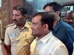 Karnataka Lokayuktha police take BJP MLA Chandru Lamani in custody after they raided a hospital belonging to him and caught him receiving  <span class='webrupee'>₹</span>5 lakhs cash along with his two PAs and PS by a class one contractor in Gadag on Sunday. (Lokayukta)