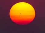 Gram it: A pair of birds flies past the setting sun on Monday evening. Delhi recorded a minimum temperature of 11.8 degrees Celsius on Monday morning, with the weather office predicting warmer days ahead. Are you too enjoying the sunsets in the city, till it gets too warm to handle? 