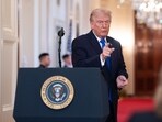 US President Donald Trump announced that he was raising the previously imposed 10 per cent tariff to 15 per cent. US President Donald Trump announced that he was raising the previously imposed 10 per cent tariff to 15 per cent.