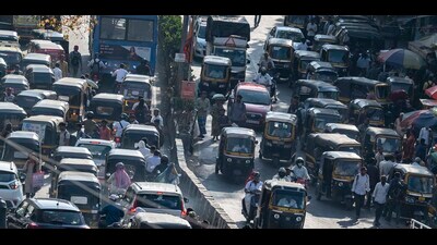 According to the officials, the Trafficure system provides real-time information about traffic conditions, including traffic jams and slow-moving traffic on major roads (Pratham Gokhale/HT Photo) According to the officials, the Trafficure system provides real-time information about traffic conditions, including traffic jams and slow-moving traffic on major roads (Pratham Gokhale/HT Photo)