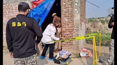 The check-post in Adhian village of Gurdaspur where the killings took place had no door. The check-post in Adhian village of Gurdaspur where the killings took place had no door.
