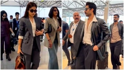 ఉదయ్పూర్లో ల్యాండ్ అయిన విజయ్-రష్మిక.. స్టైలిష్ లుక్స్ ఉదయ్పూర్లో ల్యాండ్ అయిన విజయ్-రష్మిక.. స్టైలిష్ లుక్స్