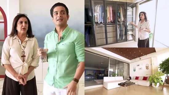 Farah Khan gives a tour of Ranveer Allahbadia's lavish house.