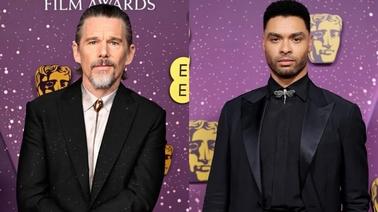 Ethan Hawke and Regé-Jean Page at the 2026 BAFTA awards