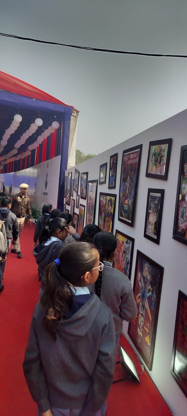 Paintings, poems and essays by school students were also displayed at this three-day showcase in the city. Paintings, poems and essays by school students were also displayed at this three-day showcase in the city.