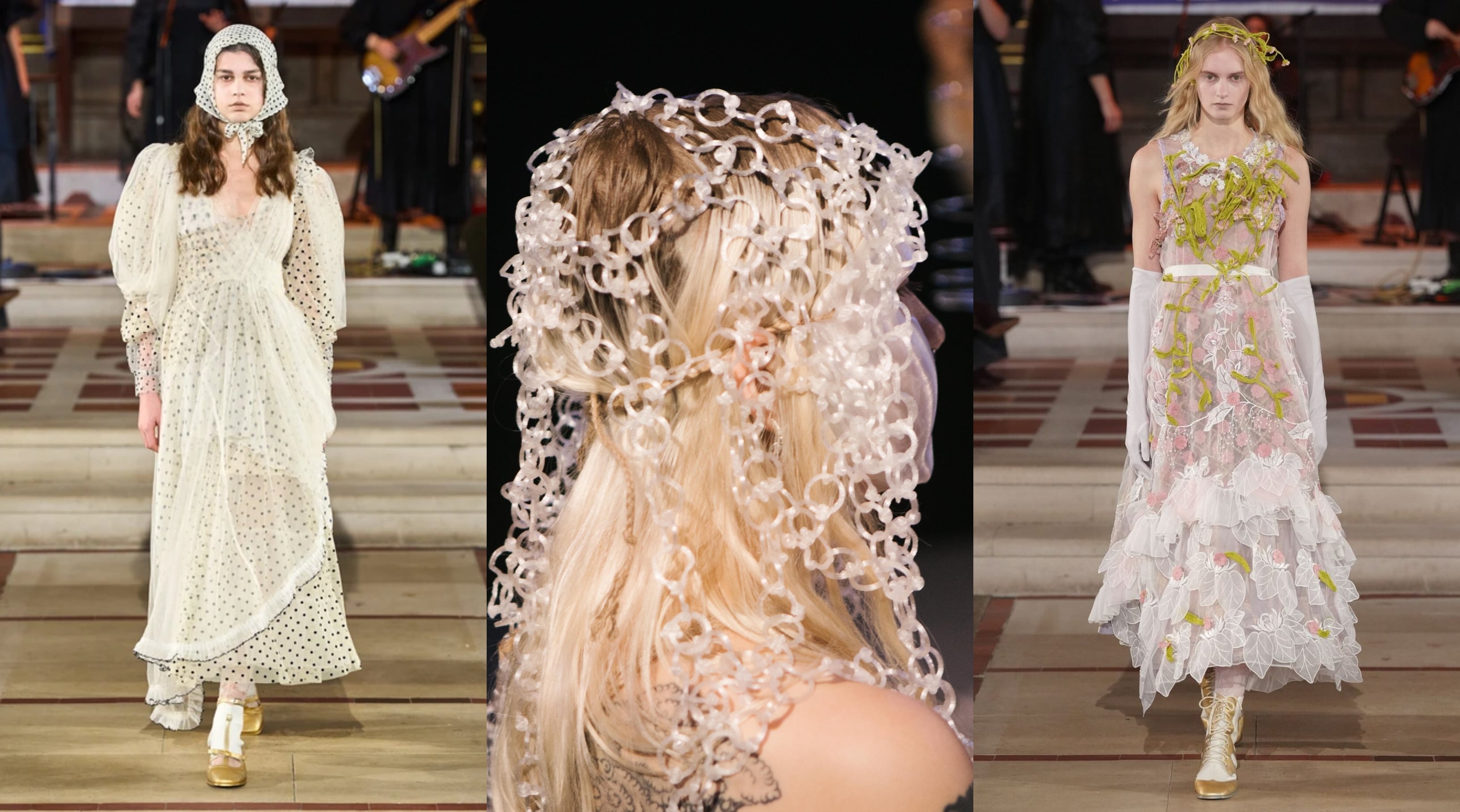 Hair details had an evidently coquette touch to them (Photos: X) Hair details had an evidently coquette touch to them (Photos: X)