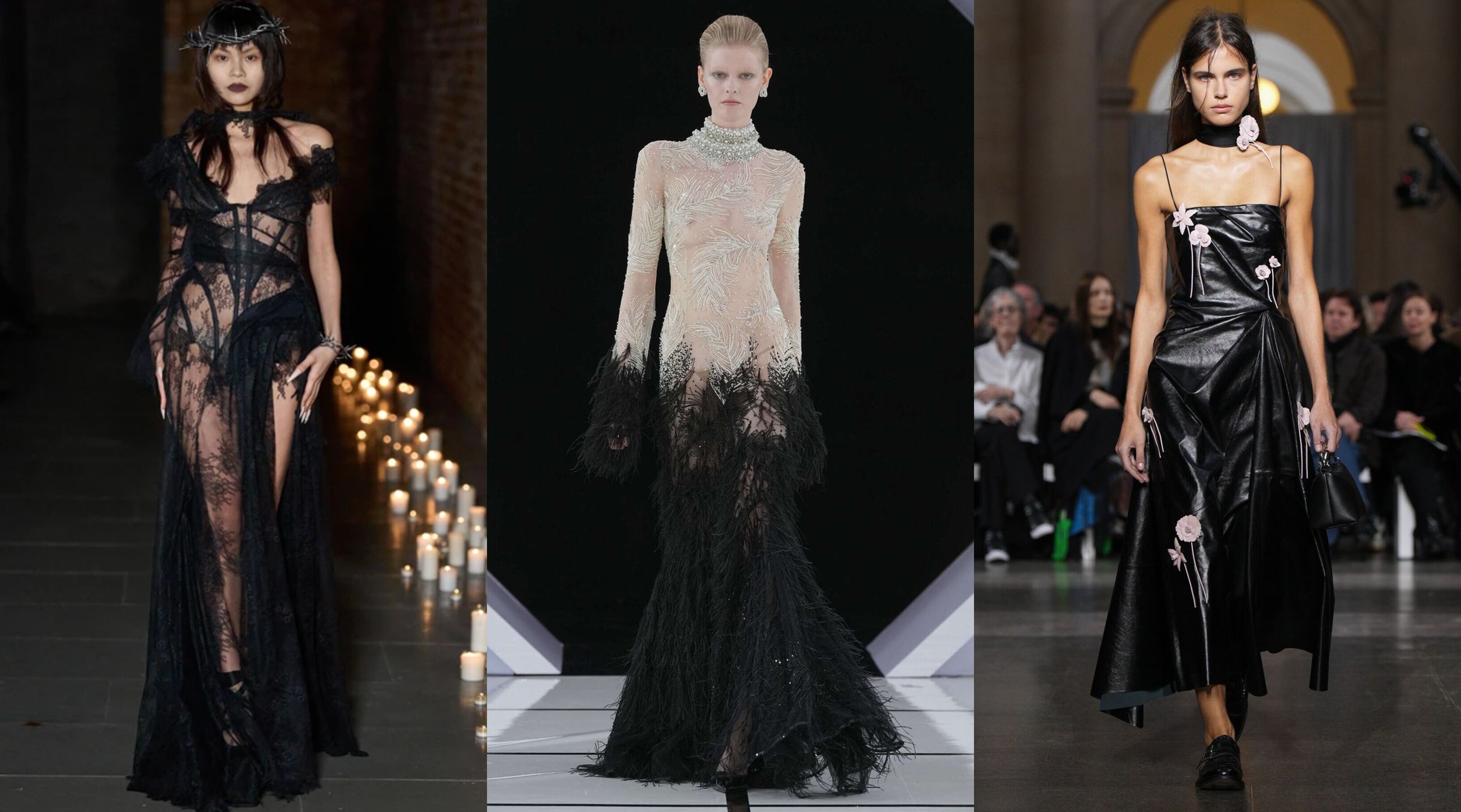 The flip side of the female range was also explored with dark femme coming through strong (Photos: X) The flip side of the female range was also explored with dark femme coming through strong (Photos: X)