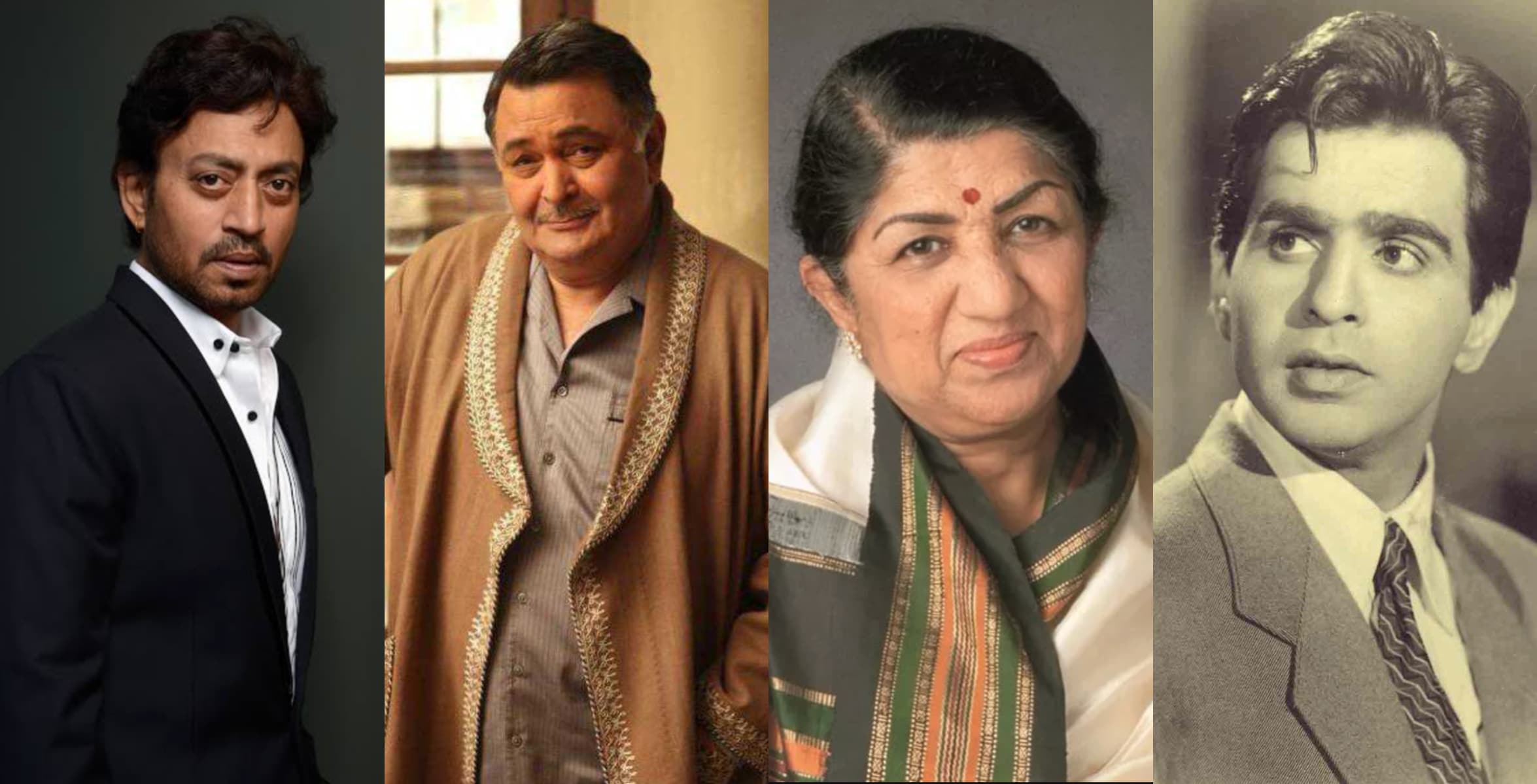 Irrfan Khan, Rishi Kapoor, Lata Mangeshkar and Dilip Kumar Irrfan Khan, Rishi Kapoor, Lata Mangeshkar and Dilip Kumar