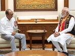 Chief minister Yumnam Khemchand with Prime Minister Narendra Modi. (X)