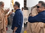 Amitabh Bachchan and Kamal Haasan reunite on Kalki 2898 AD sequel's set. Amitabh Bachchan and Kamal Haasan reunite on Kalki 2898 AD sequel's set.