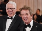 Steve Martin, left, and Martin Short arrive at the 83rd Golden Globes